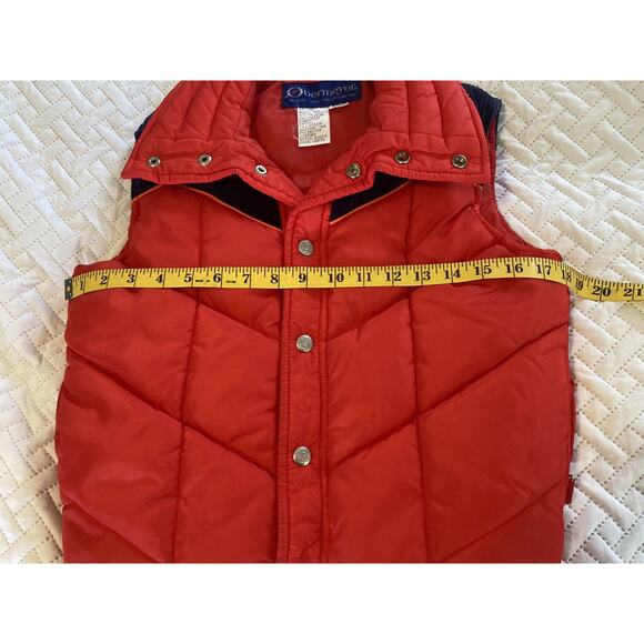 Obermeyer 80s Ski Vest–Blue/Red, Made in British Hong Kong (Juniors L, Vintage) - Picture 4 of 9